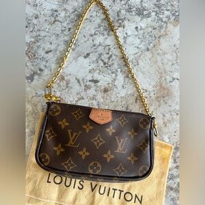 Louis Vuitton Mini Pochette with chain